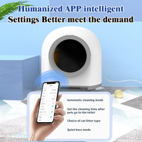 Elecpet Litière Intelligente Automatique Autonettoyante avec Application et Toilette Electrique Fermée pour Plusieurs Chats 80L