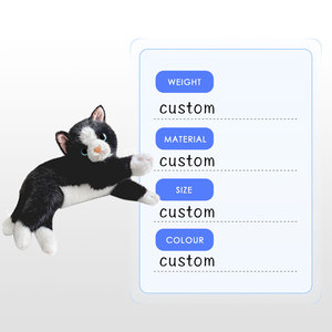 Peluche de chat réaliste, simulation de couchage, décoration de la maison, cadeau d'anniversaire pour enfants, poupée réaliste, petit animal en peluche, conception personnalisée - Product Image 2