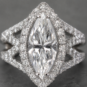 Anello di Fidanzamento Marquise Princess per Donne, Elegante Gioiello da Indossare sul Dito per Proposte - Product Image 5