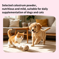 Complément alimentaire pour animaux de compagnie riche en protéines, poudre de lactoferrine pour la croissance des chiots et des chatons, soin quotidien stimulant l'immunité avec taurine et probiotiques