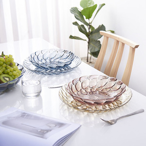 Transparent Creative Fruit Plate Round Multi Color Plastic Household Party Use - Product Image 1