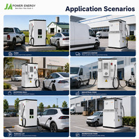 Système de recharge de véhicules électriques Grid Support JApower 80kW 215kWh ESS intégré 120kW 160kW Tout-en-un compatible avec l'onduleur hybride Solis