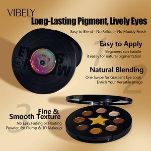 Retro Vinyl Record <strong>Eyeshadow</strong> Palette High Pigment Matte Shimmer Glitter Waterproof Long Lasting <strong>Eyeshadow</strong> Palette <strong>Private</strong> <strong>Label</strong> - Product Image 4