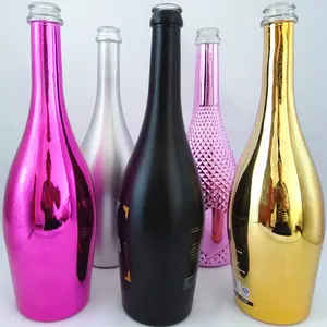 Christmas champagne hot sale 700ml 750ml 1000ml glass wine bottle with cork