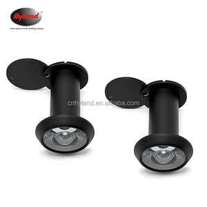 Viseur de porte noir Hyland OEM DV05, vente directe d'usine, matériau en laiton/alliage de zinc, vision à 200 degrés - Product Image 1