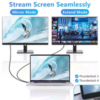 Câble HDMI Mindpure Plaqué Or 2M Téléphone vers TV Ultra HD 1080P 4K 60Hz, Adaptateur USB 3.1 Type-C Mâle vers HDMI Mâle