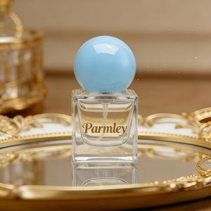 Luxury Clear <strong>Mini</strong> 18ml Private Logo Square Glass Atomizer Oil Perfume Spray Bottle with Ball Golden Lid - Product Image 5