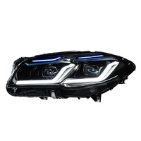 Ensemble de phares à LED DRL bleus pour BMW Série 5 F10 F18 2011-2017, clignotants, Canbus, Plug and Play, pièces auto