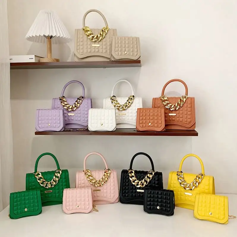 Hot Sale 2023 Fashion Designer Chain Bags Crossbody Purses and Handbags Ladies Shoulder Luxury Hand Bags Handbag Set