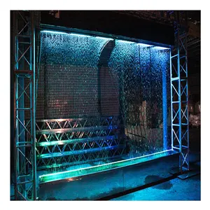 shopping mall and big show decoration digital led graphic waterfall