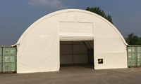 Grande Tente de Stockage Industrielle Portable en Acier Galvanisé à Double Treillis pour Entrepôt, Abri de Conteneur, Garage, Toit de Stockage, Extérieur
