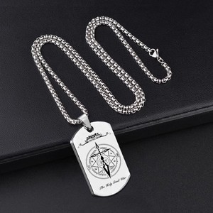 Anime juego <span class=keywords><strong>destino</strong></span> collar Arthur Saber Rider titanio acero colgante hombre mujer moda Halloween Cosplay accesorio regalos - Product Image 4