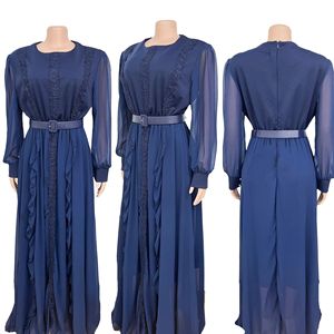 Thời Trang Voan Xù Dresses Dài Đẹp Ăn Mặc Thổ Nhĩ Kỳ Thiết Kế Dài Tay Áo Thanh Lịch Dresses Đối Với Phụ Nữ - Product Image 5