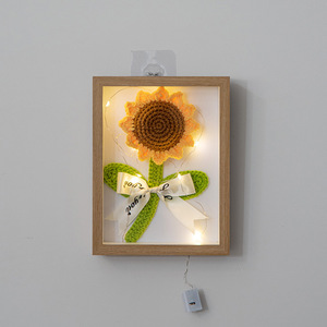 Tournesol Artificiel en Crochet Fait Main, Magnifique Lotus Doux pour la Saint-Valentin, Thanksgiving, Remise de Diplôme, Fête des Mères, Pâques, Noël - Product Image 1