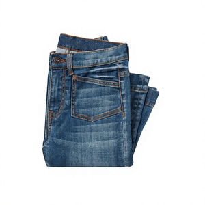Jeans de Mezclilla Stonewashed de Pierna Recta y Cintura Media para Hombre, Corte Regular, Algodón, Estilo Casual, para Otoño - Product Image 2