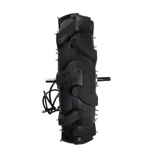 Faible vitesse à couple élevé 16 pouces 24V 36V 48V 5-20 km/h 300kg de charge simple double arbre <span class=keywords><strong>moteur</strong></span> de moyeu de roue motrice sans balais - Product Image 3