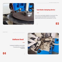 Rectifieuse à disques 450 multifonctionnelle automatique CNC en métal et en acier composant de noyau de moteur rectifieuse de lame de scie fabriquée