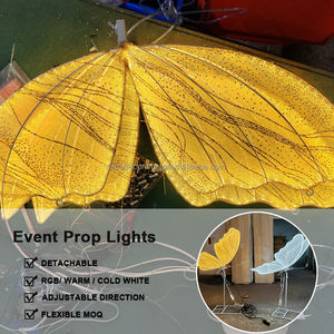 Fábrica LEDA, venta al por mayor, decoración de bodas, luces LED de ala de mariposa de alta calidad para pasillo - Product Image 4