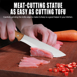 新製品コンセプト木製ハンドルカービングナイフ、耐久性のある鋭いステンレス鋼ナイフ、カスタマイズ可能ロゴ - Product Image 5