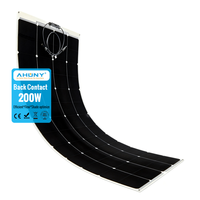 Panneau solaire flexible monocristallin en silicium 400W, efficacité 27%, pliable pour camping-car, camping, piscine, surface de bâtiment, balcon