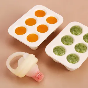 Recién llegado, moldes para paletas de cocina, herramientas con forma, alimentador de frutas, recipientes para chupete, bandeja de cubitos de hielo para comida de bebé de silicona con tapa