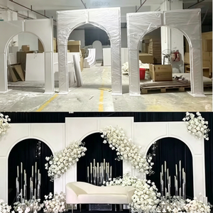 <b>Arch</b> Style Wedding <b>Arch</b> 8-9ft Metal Frame White Floral <b>Decor</b> Durable Design for Ceremony Setup - Product Image 4