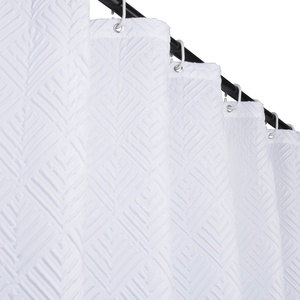 <span class=keywords><strong>Rideau</strong></span> <span class=keywords><strong>de</strong></span> <span class=keywords><strong>douche</strong></span> texturé en tissu double couche en relief 3D Modern Farmhouse Coastal Cloth - Product Image 6