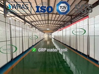 Réservoirs de stockage d'eau potable/incendie en PRV/FRP de 100 m³ – Prix usine – Haute qualité – Vente directe fabricant