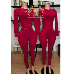 Nuevo Conjunto de Invierno Otoño para Mujer de 2 Piezas con Camiseta de Secado Rápido y Leggings para Yoga o Correr - Product Image 6