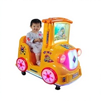 Voiture à bascule en plastique à monnayeur pour enfants, machine de jeu certifiée CE pour centres commerciaux - Conditions de paiement anticipées