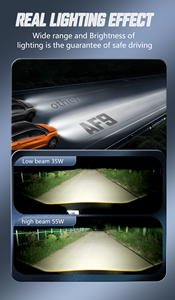 Đèn sương mù <span class=keywords><strong>LED</strong></span> GPNE AF9 5500k, thấu kính Bi <span class=keywords><strong>Projector</strong></span> 3 inch, đèn pha, chống nước, hình dạng H11, 12V, ánh sáng vàng - Product Image 5