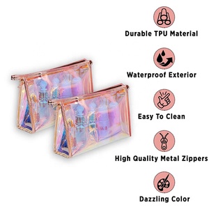 Large Cosmetic Bag PVC Makeup <strong>for</strong> Women Girls <strong>Teens</strong> Travel Toiletry Pencil Brush Storage Case - Product Image 5