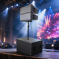 HDL-10A Haut-parleur professionnel Line Array 2 voies en plastique, woofer néodyme 10 pouces, bobine mobile 3 pouces, amplification bi-amp Classe D, DSP, 4 ohms, pour scène
