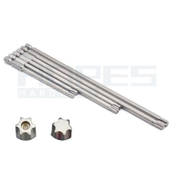 Set 13 Punte Torx Lunghe 150mm - Da T5 A T40, Acciaio S2, Magnetiche, Per Riparazioni Elettroniche E Meccaniche