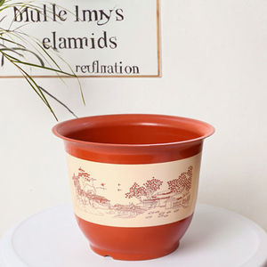 Toptan Modern stil plastik çiçek saksıları kalınlaşmış reçine etli çiçekler yetiştirmek için genişlemiş seramik balkon - Product Image 6