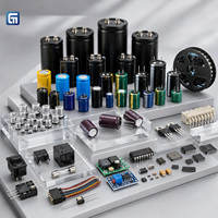 Kit Kapasitor Elektrolit Aluminium Campuran BOM Matching, Tipe Bolt, Through-Hole, SMD, Arus Kebocoran Rendah