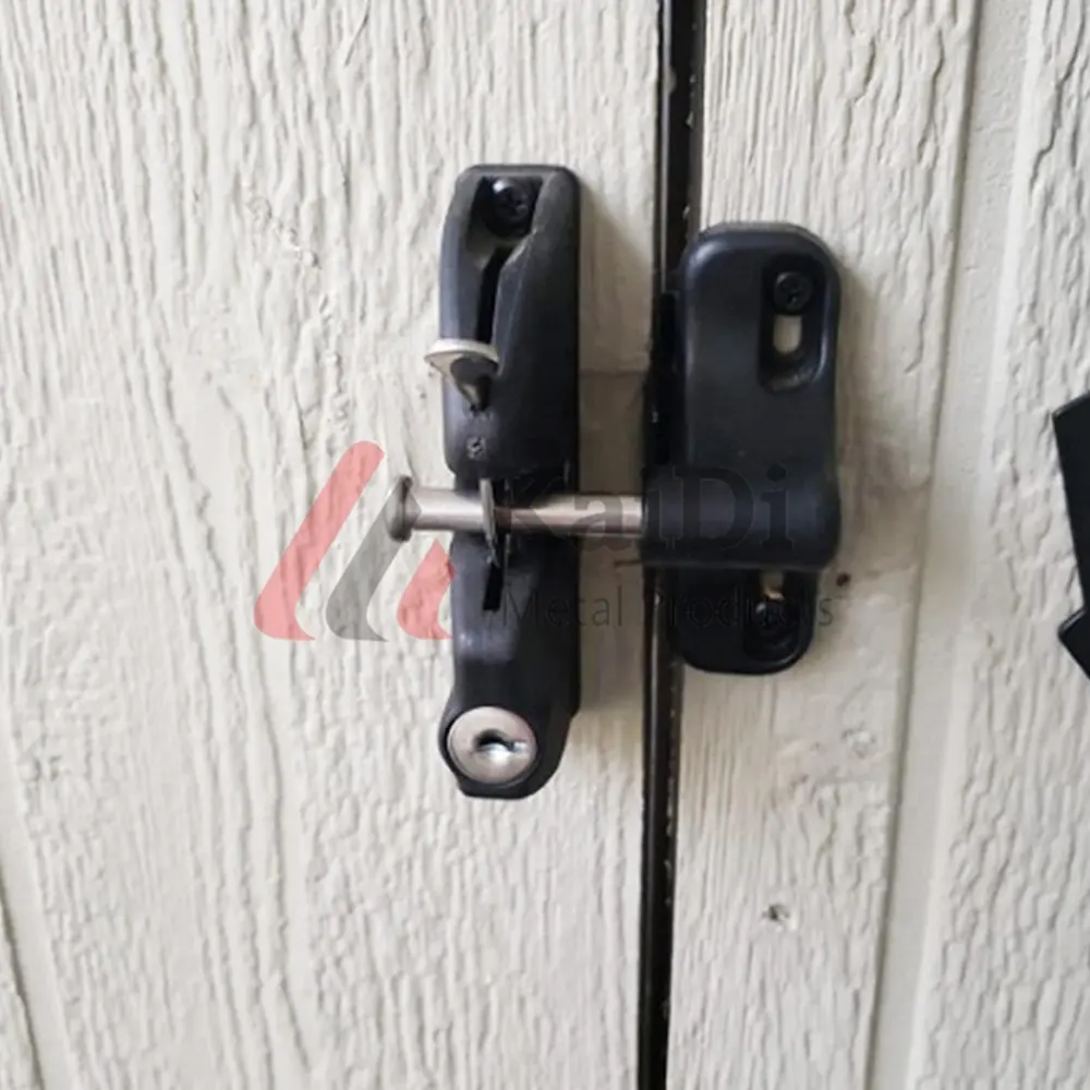 Pestillo de puerta de bloqueo de patio Pestillo de puerta de 2 lados Cerradura de vinilo Cerradura de puerta de zinc