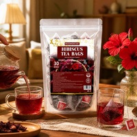 Sachets de thé Hibiscus 30 unités – Antioxydant et Soutien Cardiovasculaire – Tisane 60g Yuzetang – Durée de conservation 18 mois