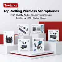 Micrófono de Solapa Inalámbrico Portátil con Tarjeta de Sonido, Mini Plástico K9 para Teléfonos Inteligentes, Grabación de Audio/Video, Nuevo para Escritorio