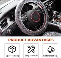 Housse de voiture universelle en plastique transparent élastique imperméable, anti-poussière, protection complète pour SUV, produit en plastique