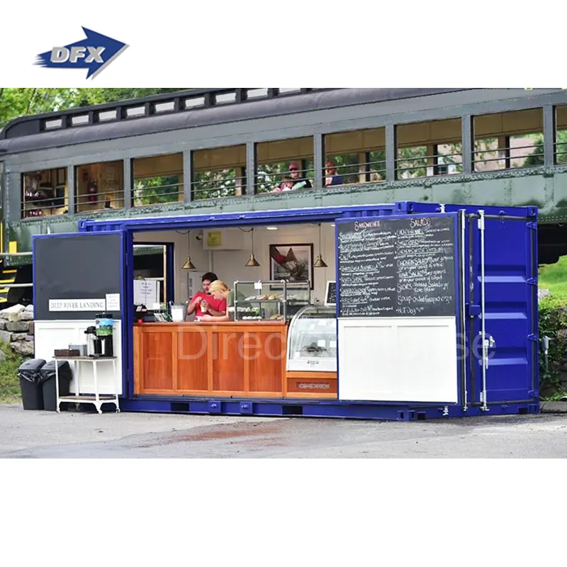 Prefab Nhà Modular Vận Chuyển Container Kiosk Thức Ăn Nhanh Nhà Hàng Bar