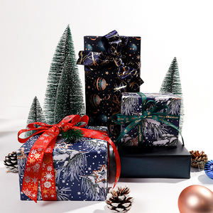 Wholesale 80g Art <b>Paper</b> 43*300cm <b>Christmas</b> Gift <b>Luxury</b> Custom Packaging <b>Wrapping</b> <b>Paper</b> Roll - Product Image 6