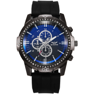 <span class=keywords><strong>Orologio</strong></span> al Quarzo <span class=keywords><strong>Sportivo</strong></span> da Uomo alla Moda, Classico con Cinturino in Silicone <span class=keywords><strong>Nero</strong></span> - Product Image 4