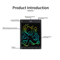 Tablette d'Écriture Électronique et de Dessin pour Enfants, Ardoise Numérique LCD 8.5/10/12 Pouces pour Enfant