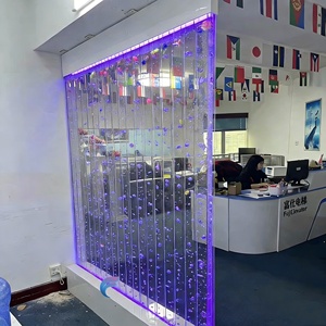 Factory direct wholesale indoor home <b>decor</b> new design models LED light bubble water wall - Product Image 4