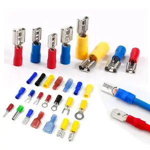 Terminal penghubung kawat listrik Lugs kabel penghubung seri RV SV E BV Terminal Terminal Crimping terisolasi