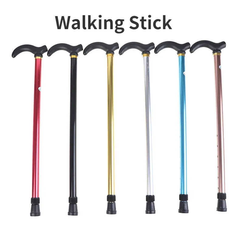 Bastón ajustable para caminar, 2 secciones, estable, antideslizante, para hombre mayor, caña de senderismo, diferentes colores