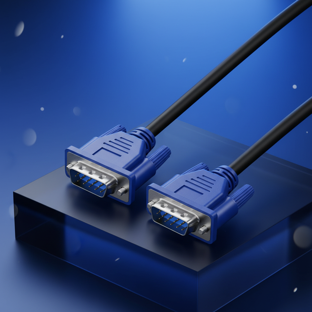 Factory Price 1.5M 3M 5M 3+2 15 Pin PVC VGA to VGA Male to Male Cable for Projector and Monitor in Stock