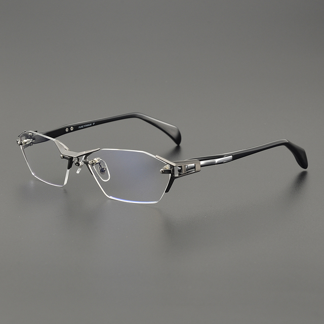 High Quality Titanium Rimless Frames Spectacles Optical Eye Glass Glasses for Men and Woman CS-T1141