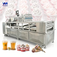Machine de remplissage continue pour gobelets en papier de crème glacée et de production d'eau minérale, remplisseuse pour eau en gobelet